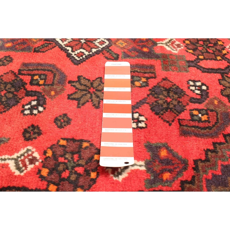 ECARPETGALLERY Hand-knotted Andelz Red Wool Rug - 4'2 x 6'8