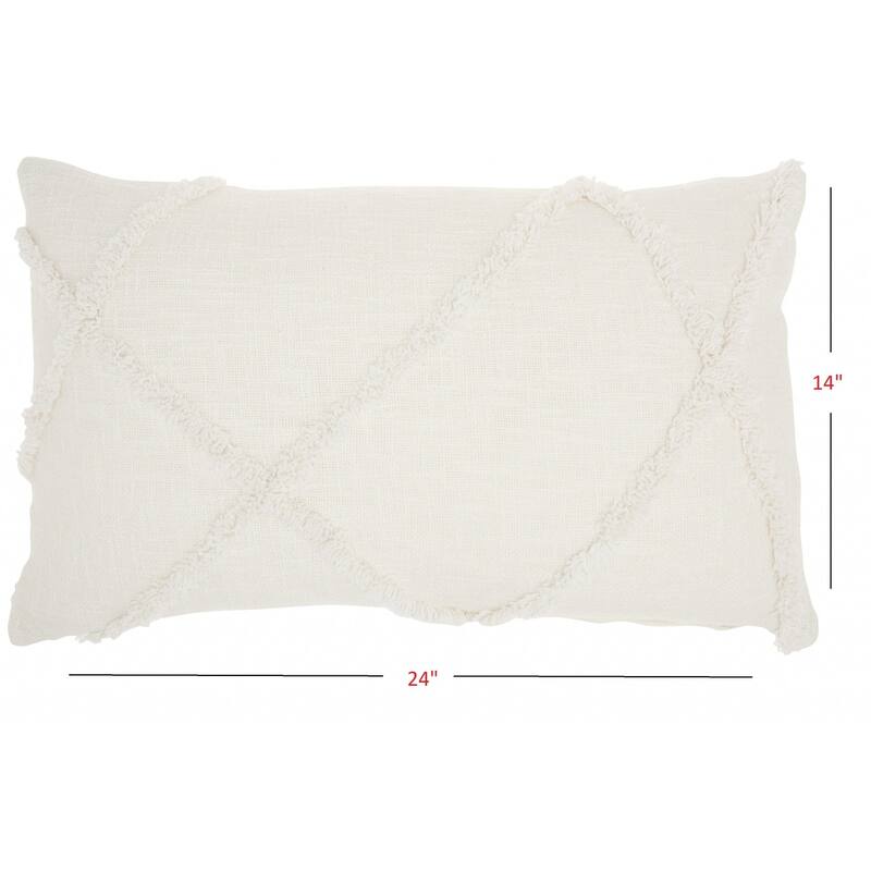Royal Abstract Shaggy Detail Lumbar Pillow