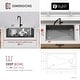 preview thumbnail 5 of 13, STYLISH 33 inch Stainless Steel 16G Workstation Sink Dura-Tek Finish