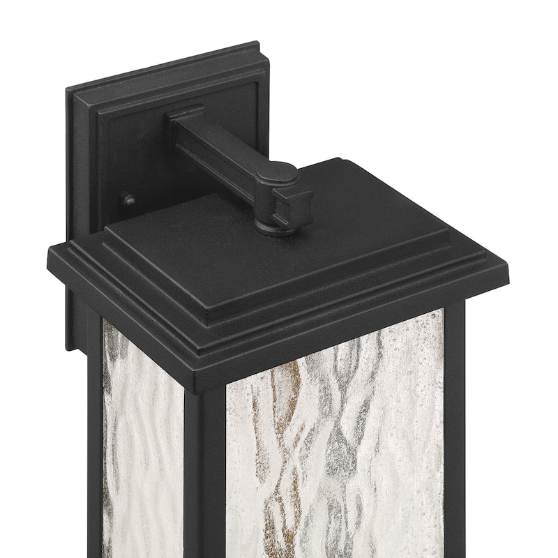 Artcraft Estate 2-Light Outdoor Wall Sconce - Black with Brass Accent