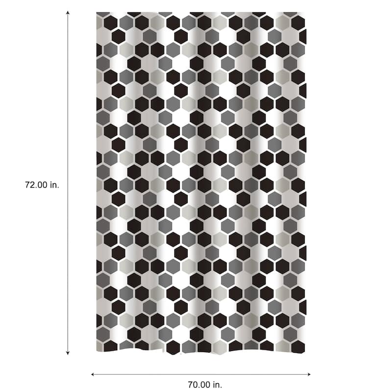 Bath Bliss Shower Curtain Honey Comb Design