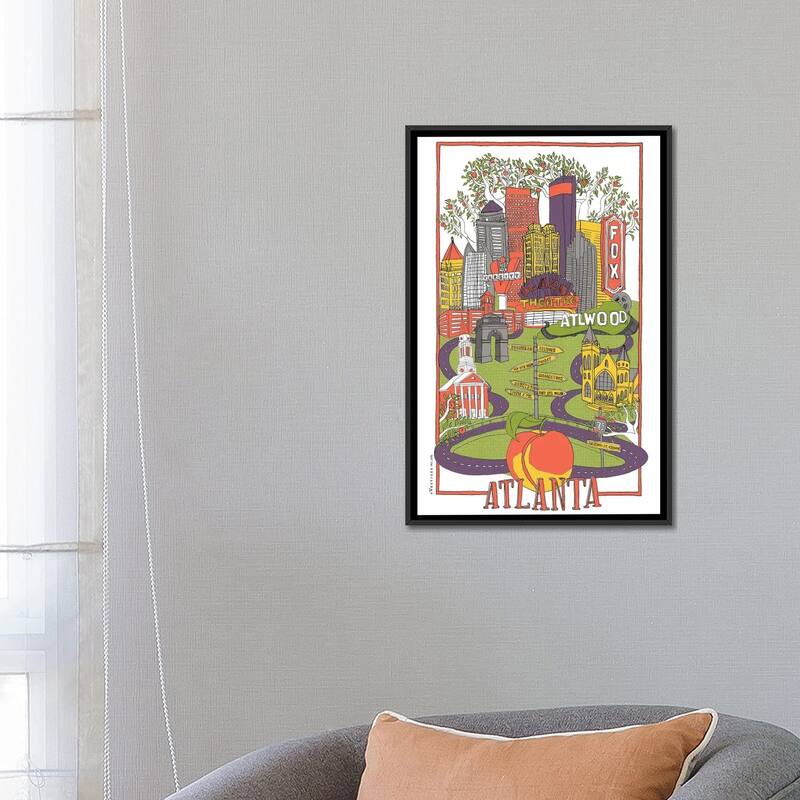 iCanvas "Atlanta" by Vestiges Framed