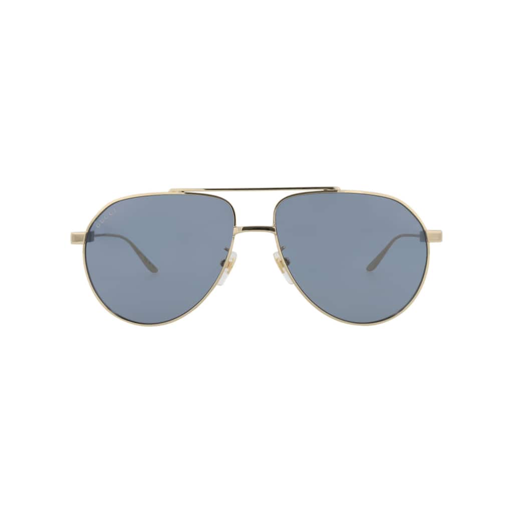 Gucci Aviator-Frame Metal Sunglasses