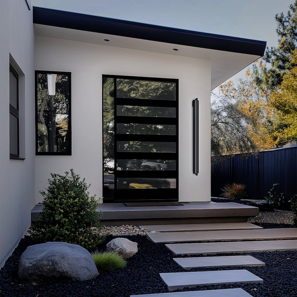 Krimp 36in LED Outdoor Wall Light 3000K in Black