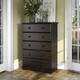 100% Solid Wood 5-Drawer Chest - Java