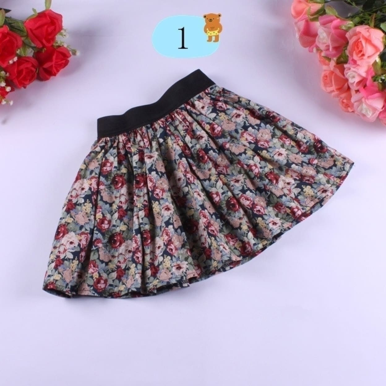floral skirt for kids
