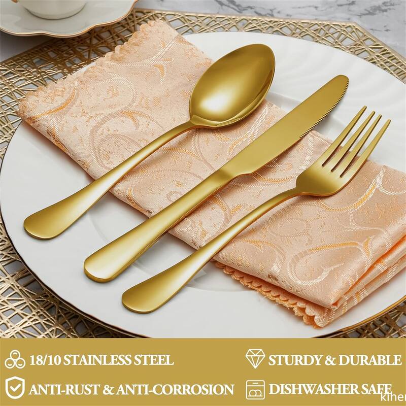 60 Pcs Silverware Set - 9.84*6.34*2inch