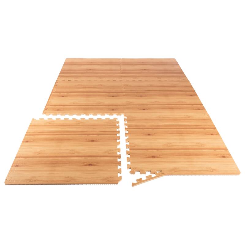 EVA Foam Floor Tiles 6-Pack - 24 SQFT Puzzle Mats - Interlocking Foam Tiles for Family Room or Gym Flooring by Stalwart