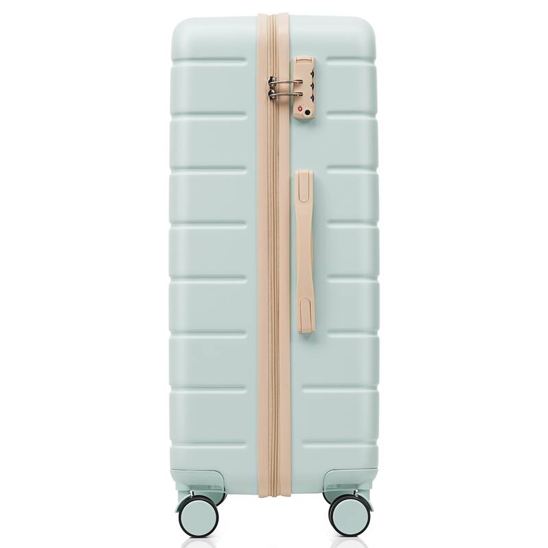 3 Piece Premium ABS Luggage Set, 20/24/28" Hardside Suitcases with 360° Spinner Wheels and TSA Lock, for Men and Women Travel