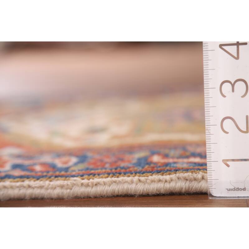 Geometric Beige Heriz Serapi Oriental Area Rug Handmade Wool Carpet - 2'0"x 3'0"