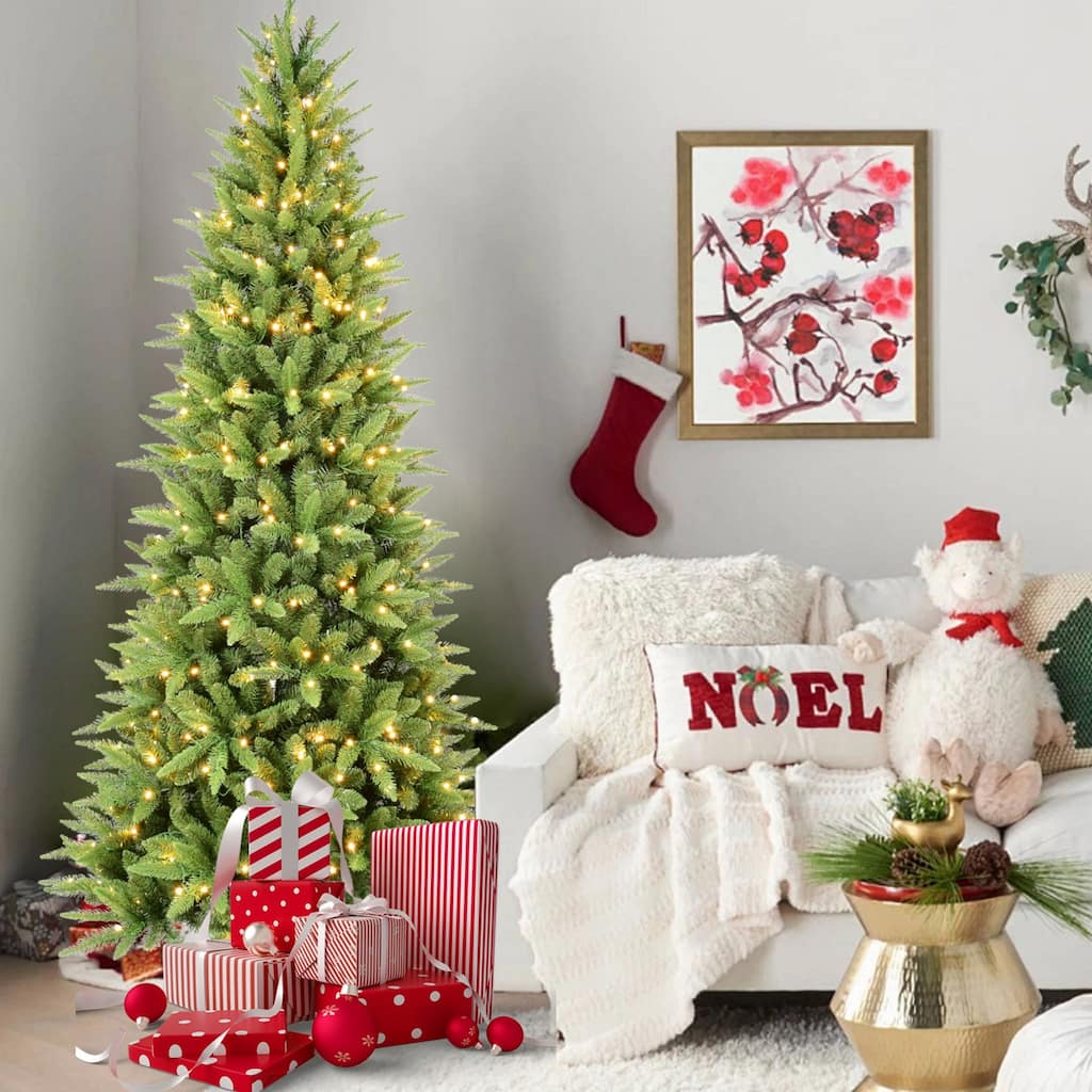 Pre-lit PE&PVC Green Christmas Tree - N/A
