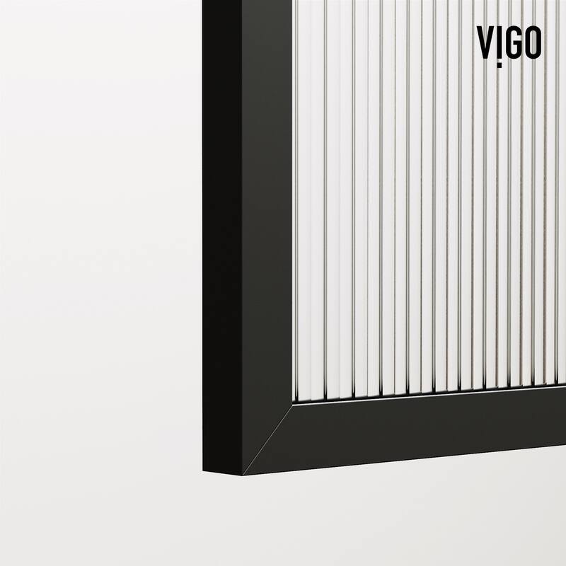 VIGO Arden 34" W x 78" H Framed Fixed Shower Screen