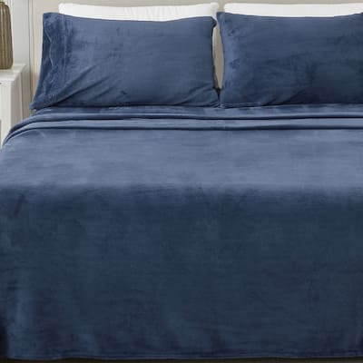 Linery & Co. Ultra Soft & Cozy Velvet Plush Fleece Printed Sheet Set