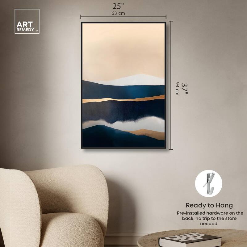 Golden Seam I Canvas by Art Remedy