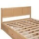 preview thumbnail 8 of 7, Queen Size Wood Platform Bed with Underneath Storage and 2 Drawers