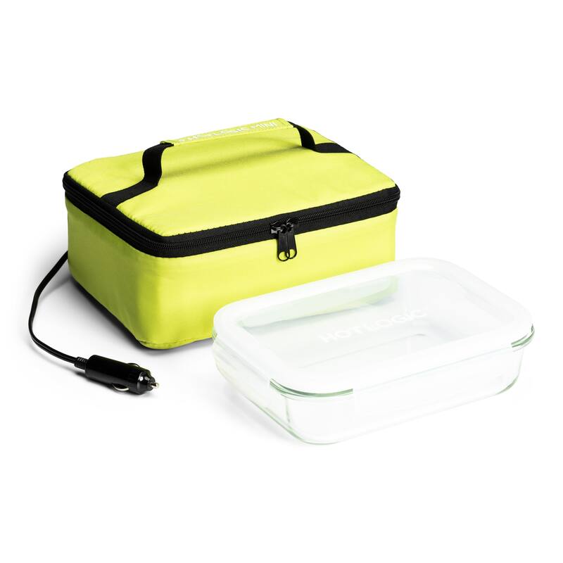 HOTLOGIC Portable Personal 12V Mini Oven, Aqua Floral