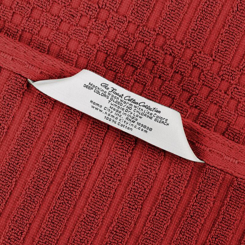 Superior Soho Ribbed Cotton Bath Towel Set of 2