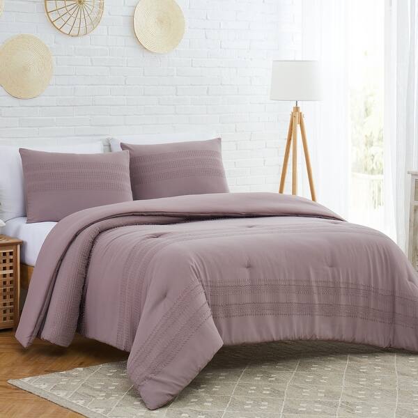 Modern Threads Charleston 3 Piece Clipped Jacquard Comforter Set