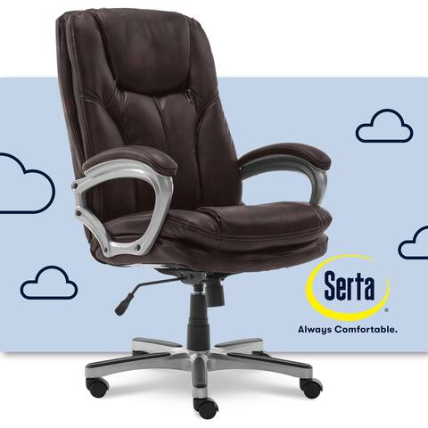Serta Benton Executive Big & Tall Office Chair, Roasted Chestnut