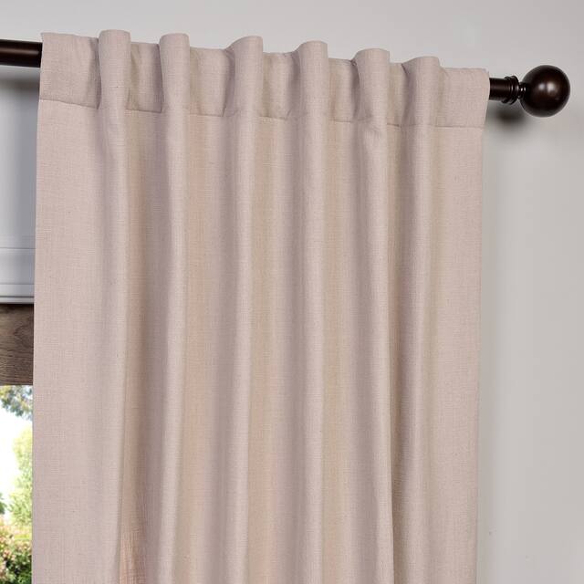 Heavy Faux Linen Single Curtain (1 Panel)