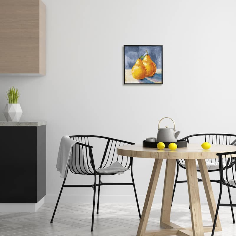 Stupell Classic Yellow Pears Delicious Fruit Still Life Framed Wall Art, Design by Carol Robinson