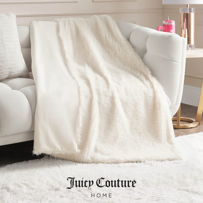 Juicy Couture Eyelash Faux Fur Blankets
