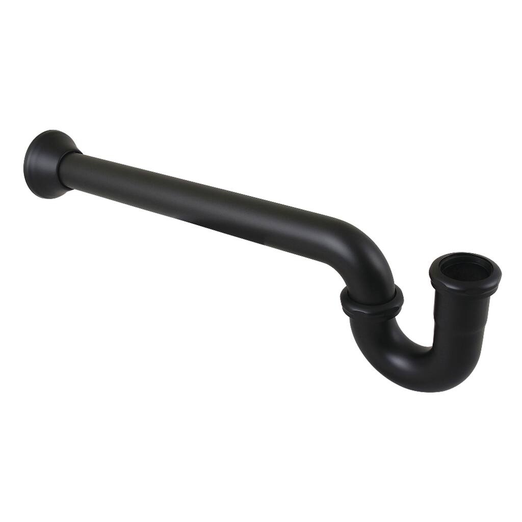 Kingston Brass Vintage 1-1/4 Inch Decor P-Trap with Bell Flange, 24 Inch Length, 18 Gauge