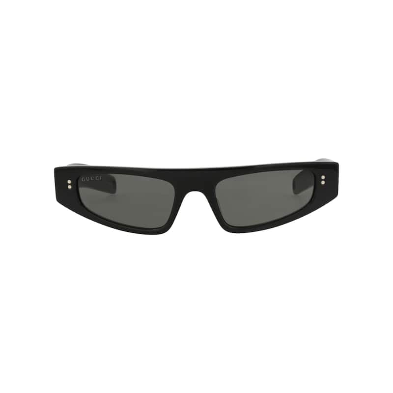 Gucci Cat Eye-Frame Recycled Acetate Sunglasses - Black Black Grey - Black - Grey Lens