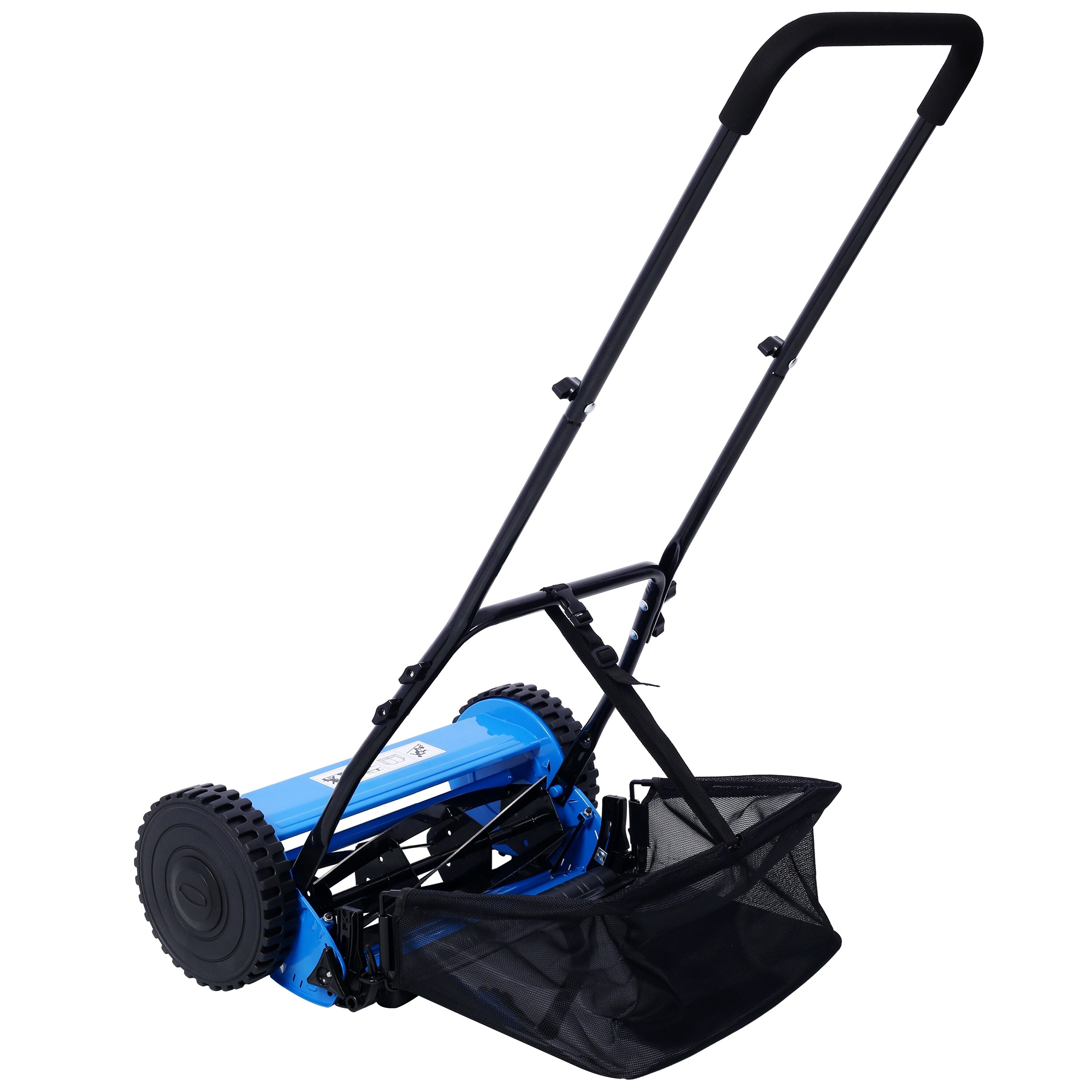 14-Inch 5-Blade Push Reel Lawn Mower with Grass Catch Bed Bath