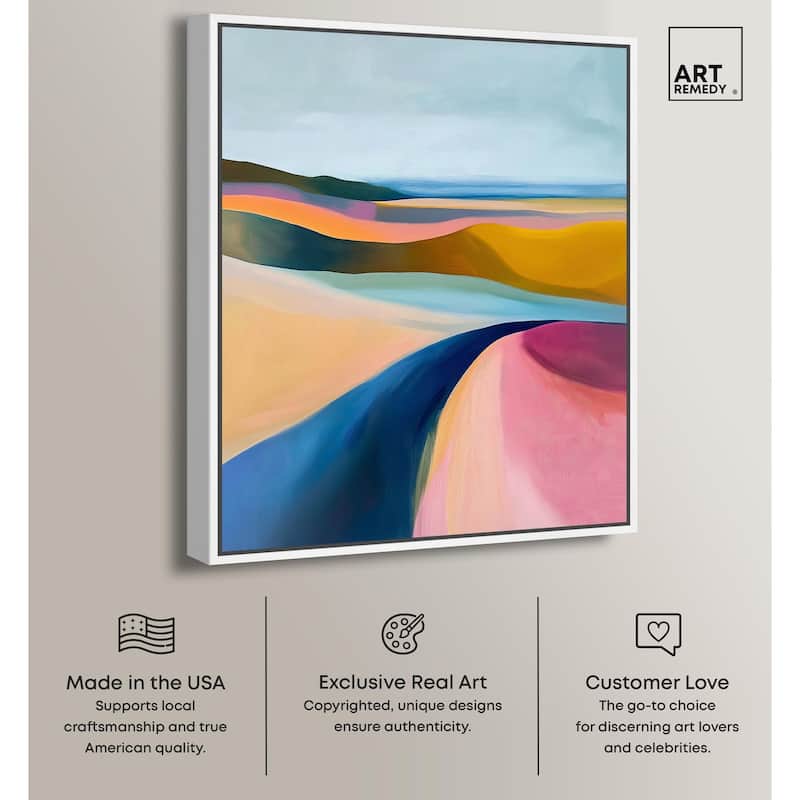 Colorful Dunes I Canvas by Art Remedy