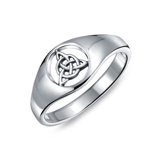 8 Celtic Trinity Knot 925 Solid Sterling Silver Ring Size 6