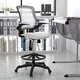 preview thumbnail 1 of 51, Mid-back Mesh Ergonomic Flip-up Arms Drafting Chair White
