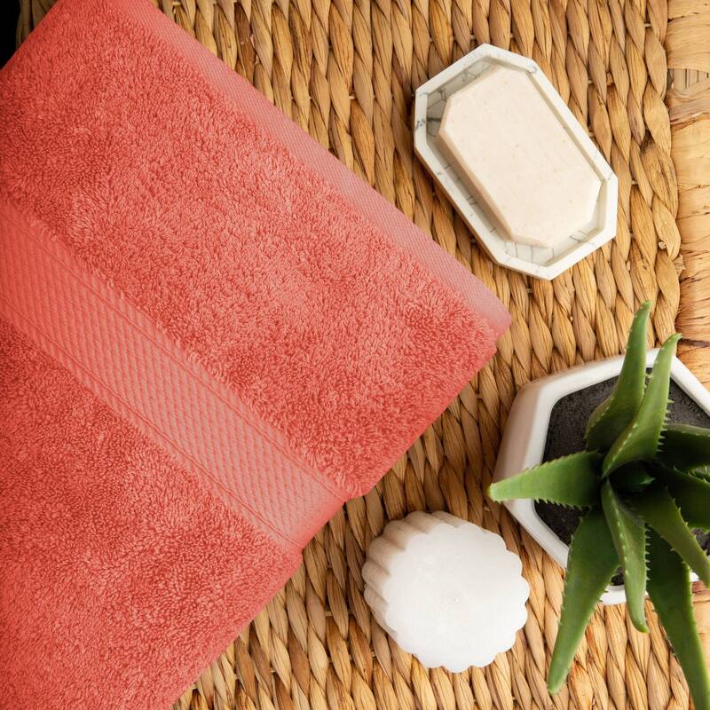 Superior Egyptian Cotton Pile Heavyweight Bath Towel Set of 2