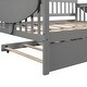 preview thumbnail 49 of 72, Elegant Design Daybed with Trundle Bed, Wooden Sofa Bed for Bedroom Living Room, Wood Platform Bed Frame for Kids Teens Guests