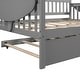preview thumbnail 34 of 72, Wooden Daybed with Trundle, Sofa Bed for Bedroom Living Room