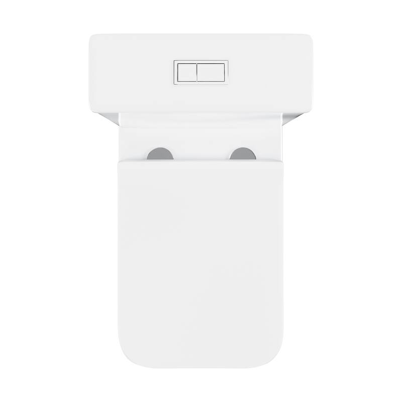 Rivoli Two-Piece Square Toilet Dual-Flush 1.1/1.6 Gpf - 25.59" x 14.171" 31.5"