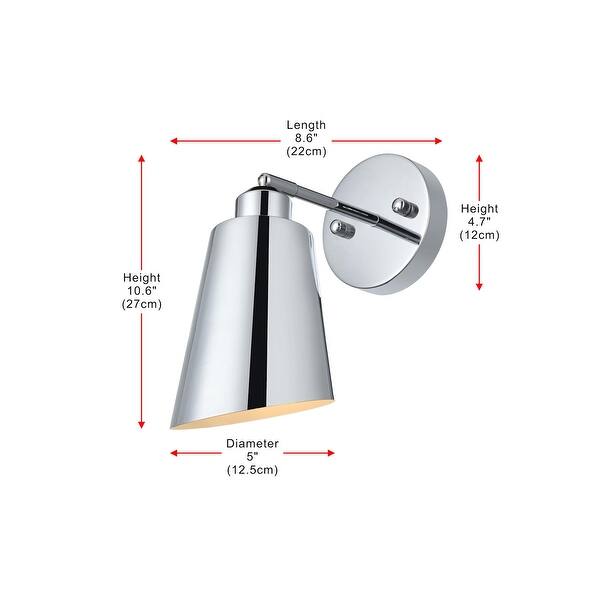 dimension image slide 1 of 2, Elegant Lighting LD2354 Halycon 11" Tall Bathroom Sconce
