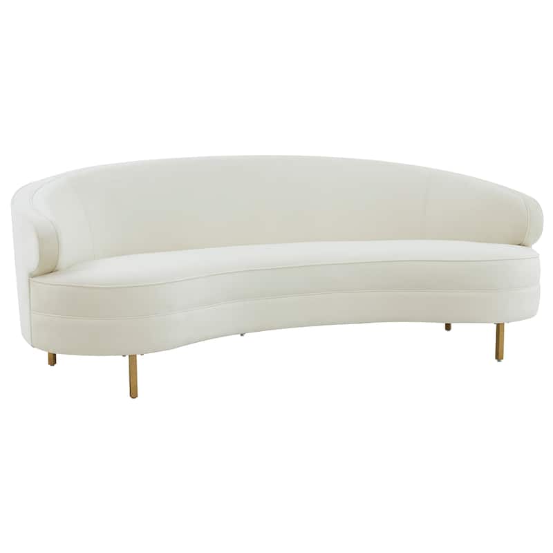 SAFAVIEH Home Primrose Curved Sofa - 89"W x 44"D x 33"H