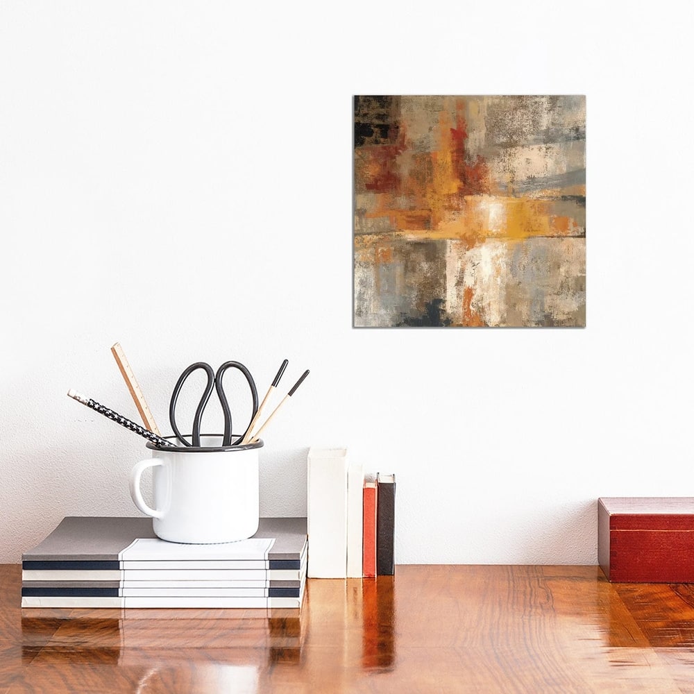 iCanvas "Silver and Amber Crop " by Silvia Vassileva Canvas Print