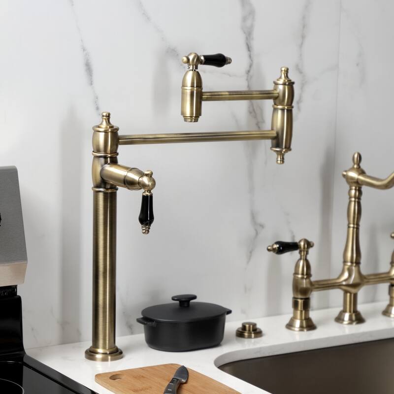 Kingston Brass Duchess Two-Handle 1-Hole Deck Mount Pot Filler Faucet