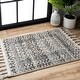preview thumbnail 27 of 26, Nuloom Contemporary Faded Diamond Checkers Area Rug 2' x 3' - Ivory - Rectangle