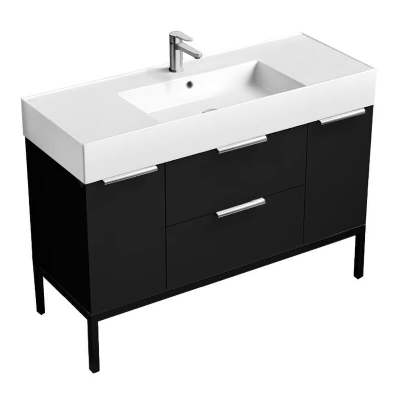 Nameeks Derin-4818-C Derin 48" Free Standing Single Basin Vanity Set