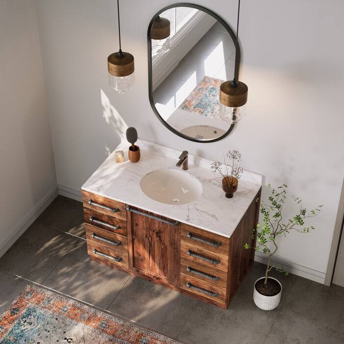 DeerValley Symmetry 18" Oval Vitreous China Undermount Bathroom Sink