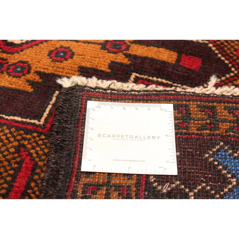 ECARPETGALLERY Hand-knotted Teimani Red Wool Rug - 3'5 x 6'8