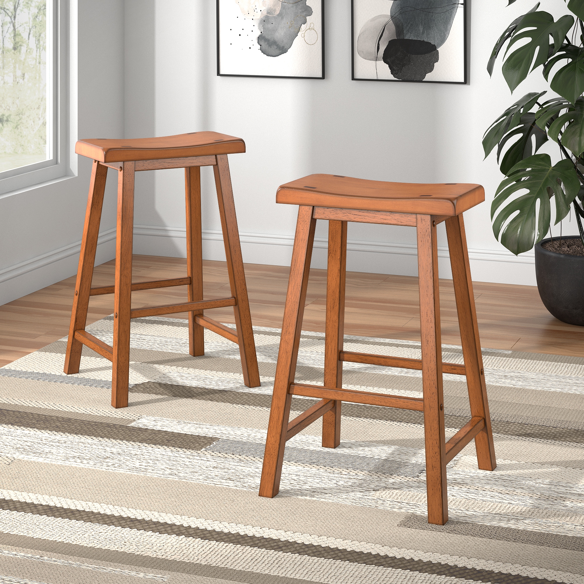 Backless stool with saddle seat discount