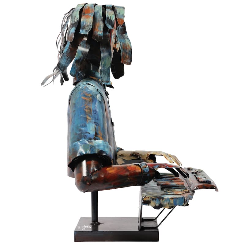 Iron Hand-Painted Colorful Art Sculpture