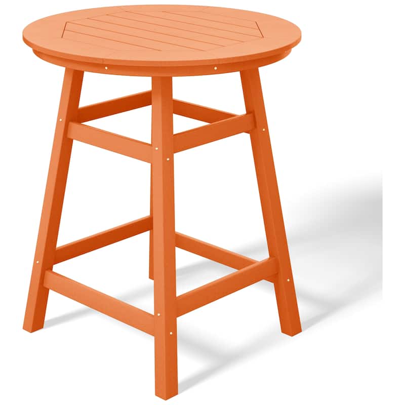 Polytrends Laguna Hdpe All Weather Outdoor Patio 35" Round Counter Table
