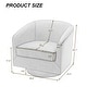 preview thumbnail 11 of 122, UIXE 360° Swivel Barrel Accent Chair Armchair For Living Room