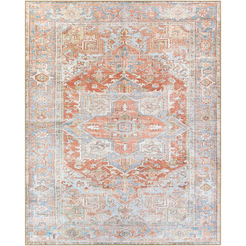 Livabliss Farhad Traditional Medallion Machine Washable Area Rug