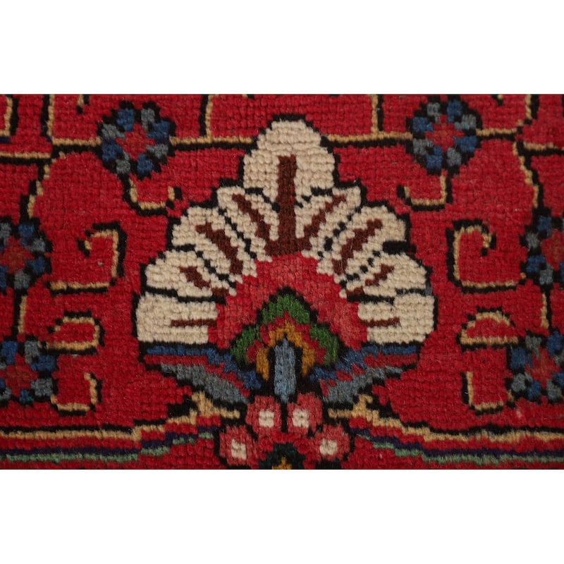 Tabriz Persian Vintage Area Rug Handmade Wool Carpet - 9'6"x 13'0"